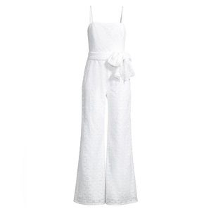 Lilly Pulitzer Nila White Lace Jumpsuit Resort White Size 2